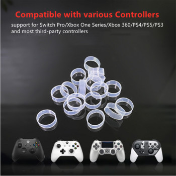 4PCS Protect Joystick Δαχτυλίδι σιλικόνης για XBOX One PS4 PS3 Wear Resisting Ultra-thin Rubber Joystick Cover for Switch PRO XBOX 360