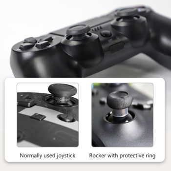 4PCS защитен силиконов пръстен за джойстик за XBOX One PS4 PS3 Устойчив на износване ултратънък гумен капак за джойстик за Switch PRO XBOX 360
