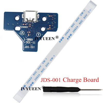 IVYUEEN za Playstation 4 PS4 Pro Slim Controller utičnica za punjenje, strujna ploča s 12 14 pinskim strujnim fleksibilnim vrpčastim kabelom