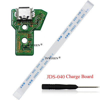 IVYUEEN za Playstation 4 PS4 Pro Slim Controller utičnica za punjenje, strujna ploča s 12 14 pinskim strujnim fleksibilnim vrpčastim kabelom