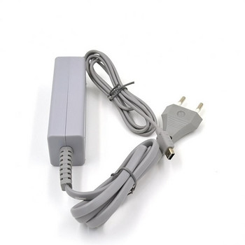 Доставяне US EU Plug Adapter за Wii U Контролер Зарядни устройства Адаптер за AC зарядно устройство за Wii U Gamepad 100-240V Домашно захранване за стена