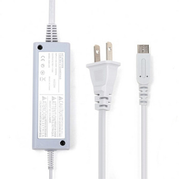 Доставяне US EU Plug Adapter за Wii U Контролер Зарядни устройства Адаптер за AC зарядно устройство за Wii U Gamepad 100-240V Домашно захранване за стена