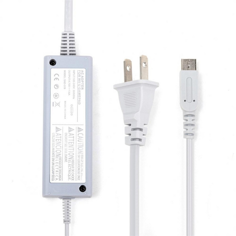 Nabavka US EU adapter za utikač za Wii U kontroler Punjači AC adapter za punjač za Wii U Gamepad 100-240 V Kućno zidno napajanje