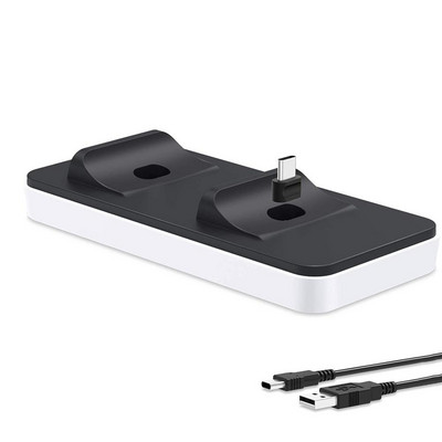 Dual Sense Controller Charger Dual USB Charging Dock Station Stand Ασφαλής και ανθεκτική βάση φορτιστή γρήγορης φόρτισης για λαβή PS5