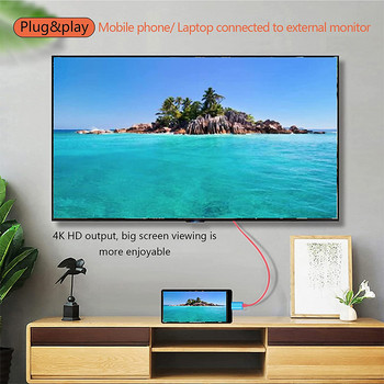 Καλώδιο συμβατό με 4K HDMI για Switch/Oled PC TV HD Projection Fast Charging Line for Switch Phone Tablet
