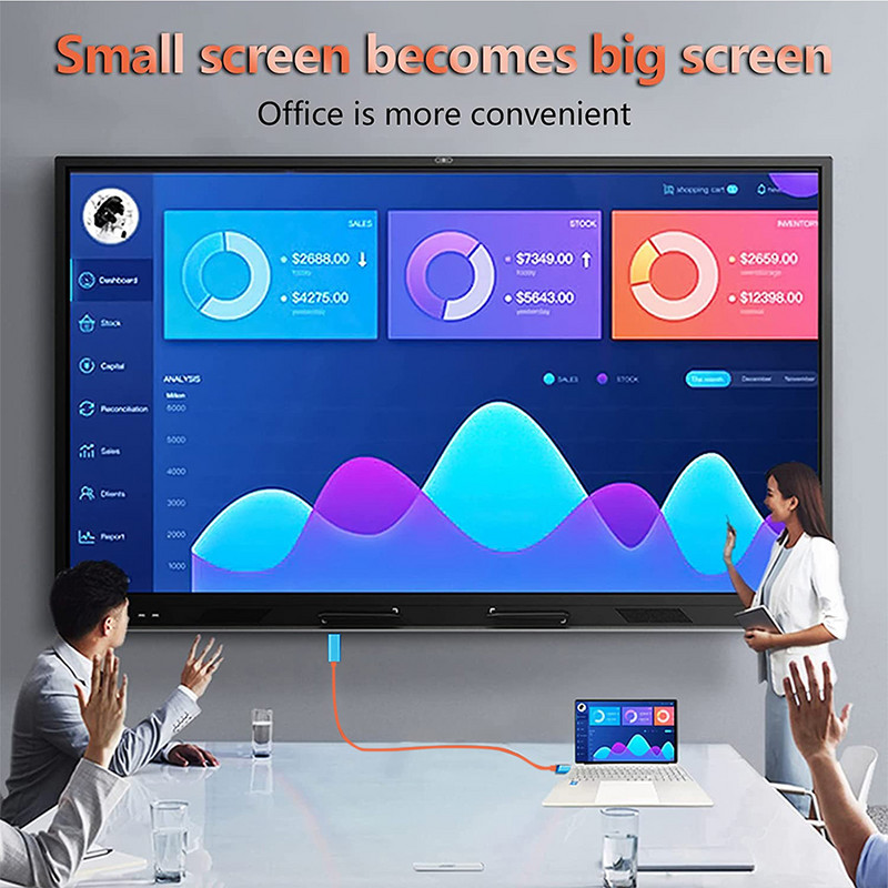 4K HDMI-kompatibilis kábel Switch/Oled PC TV HD vetítésű gyorstöltő vonalhoz Switch Phone Tablethez