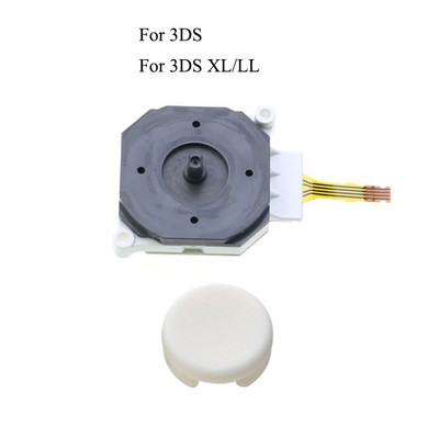 YuXi 3D Analog Joystick + pulga käepide, korgi juhtkaane nupu asendusosa ümbris 3DS 3DSXL 3DSLL jaoks uue 3DS XL LL jaoks
