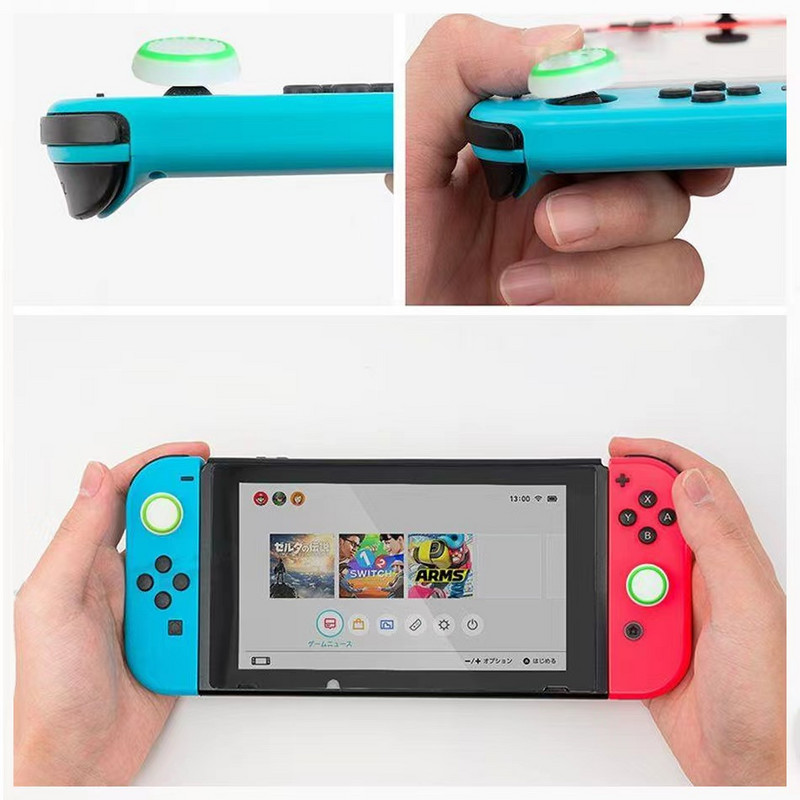 Libisemiskindel silikoonist juhtkangi pöidlapulga käepideme kate Nintendo Switch Switch Lite lülitile Oled NS Lite Joy-con kontroller