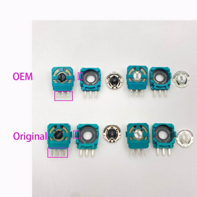 30 DB Eredeti vagy OEM XBOX ONE Analóg 3D Joystick Mini Switch Axis Ellenállások Playstation 4 PS 5 PS4 Slim Controllerhez