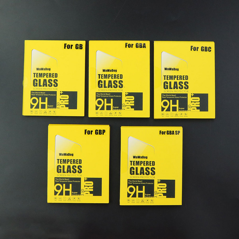 JCD Anti Scratch Tempered Glass for Gameboy Advance GBA for Gameboy Color GB GBC GBP GBA SP Screen Protector Film Guard