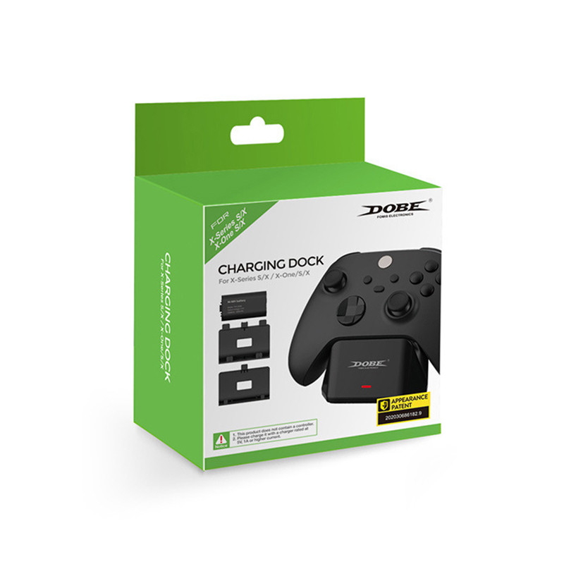 Vezérlőtöltő TYX-0608 akkumulátorral és 2 elemtartó fedelű töltőadapterrel Xbox Series Xbox one/Xbox Series X/S számára