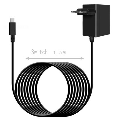Eu/us Plug kintamosios srovės adapterio įkroviklis, skirtas Nintend Switch Oled Travel Home Charging USB Type C Maitinimo šaltinis Nintend Switch 15V 2.6A