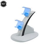 Ultra vékony játékfogantyús töltőalap LED dupla USB PS4 játéktartozékok töltő Sony Playstation 4 PS4/PS4 Pro-hoz