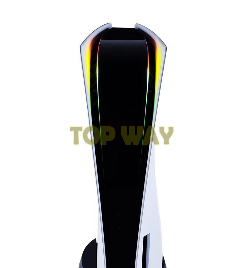 1 komplekts PS5 Host gaismas joslai Varavīksnes gradienta uzlīme Pašlīmējošās uzlīmes LED gaismas josla Playstation 5 spēļu piederumiem