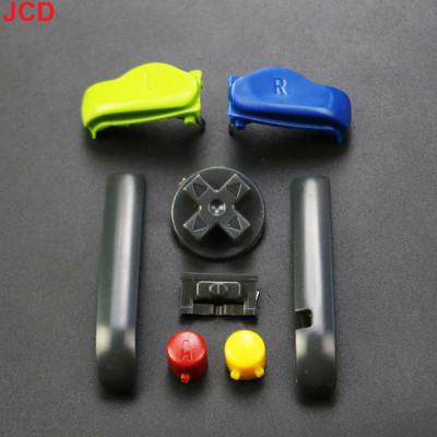 JCD 1 set visokokvalitetnih AB šarenih LR tipki Tipkovnice za Gameboy Advance tipke Okvir za GBA D jastučići Power ON OFF tipke