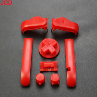 JCD 1 set visokokvalitetnih AB šarenih LR tipki Tipkovnice za Gameboy Advance tipke Okvir za GBA D jastučići Power ON OFF tipke