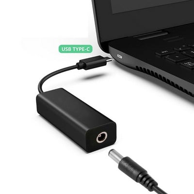 4 dydžių 65 W mini maitinimo šaltinio nuolatinės srovės adapterio įkroviklio jungtis C tipo USB keitiklis, skirtas Lenovo Hp Asus nešiojamojo kompiuterio priedams