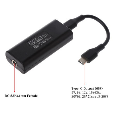 4 veličine 65W mini napajanje DC adapter konektor za punjač USB tip C pretvarač za Lenovo Hp Asus Laptop PC Računalna oprema