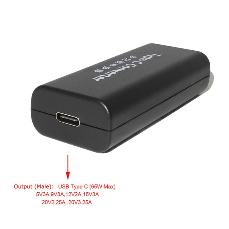 4 veličine 65W mini napajanje DC adapter konektor za punjač USB tip C pretvarač za Lenovo Hp Asus Laptop PC Računalna oprema