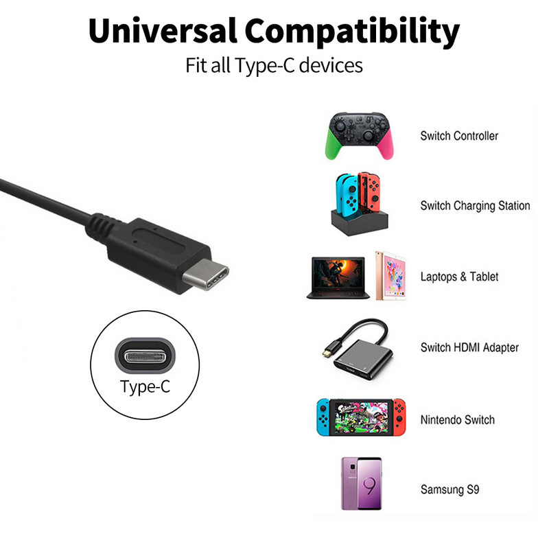 Nintendo Switchhez EU/USA dugós váltóáramú adapter fali utazáshoz otthoni USB C típusú tápegység töltő Nintend Switch NS játékkonzolhoz