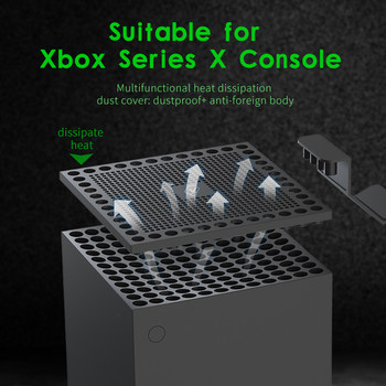 Host прахоустойчив капак мрежест филтър жак стопер комплект за Xbox Series X игрова конзола дръжка багажник аксесоари за игри