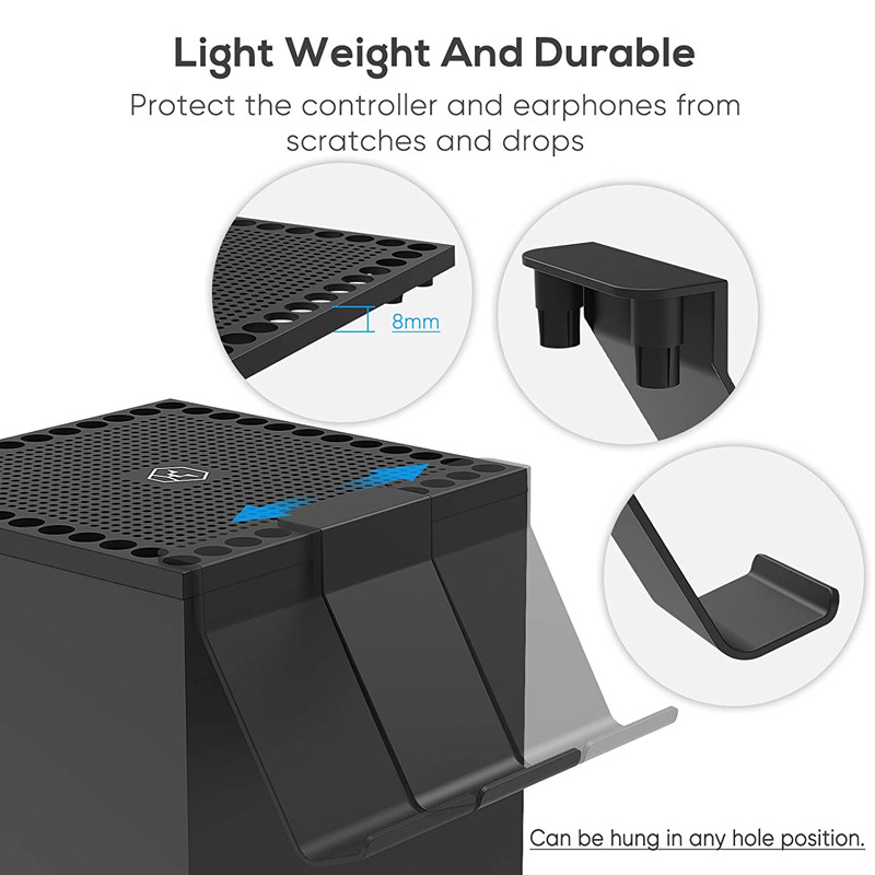 Host Poklopac otporan na prašinu Mrežasti filtar Jack Stopper Kit za Xbox Series X igraće konzole Ručka stalak Dodaci za igre