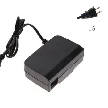 AC100V-240V Адаптер за зареждане EU / US / UK Plug Захранващ адаптер за игрова конзола N64 Преносим преобразувател на захранване за пътуване B36A