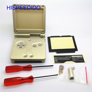 HISPEEDIDO Set complet de piese de reparare a capacului carcasei pentru carcasa Nintendo GBA SP pentru butoane pentru șurubelniță Gameboy Advance SP Shell