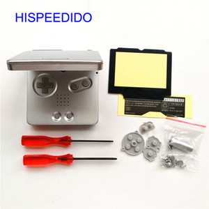 HISPEEDIDO Set complet de piese de reparare a capacului carcasei pentru carcasa Nintendo GBA SP pentru butoane pentru șurubelniță Gameboy Advance SP Shell