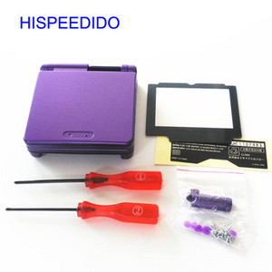 HISPEEDIDO Set complet de piese de reparare a capacului carcasei pentru carcasa Nintendo GBA SP pentru butoane pentru șurubelniță Gameboy Advance SP Shell