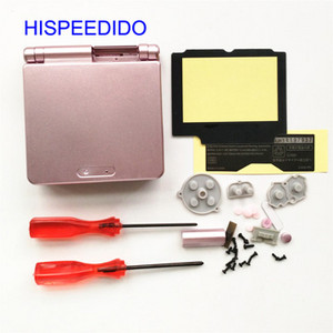 HISPEEDIDO Set complet de piese de reparare a capacului carcasei pentru carcasa Nintendo GBA SP pentru butoane pentru șurubelniță Gameboy Advance SP Shell