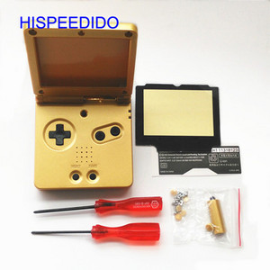 HISPEEDIDO Set complet de piese de reparare a capacului carcasei pentru carcasa Nintendo GBA SP pentru butoane pentru șurubelniță Gameboy Advance SP Shell