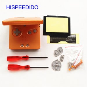 HISPEEDIDO Set complet de piese de reparare a capacului carcasei pentru carcasa Nintendo GBA SP pentru butoane pentru șurubelniță Gameboy Advance SP Shell