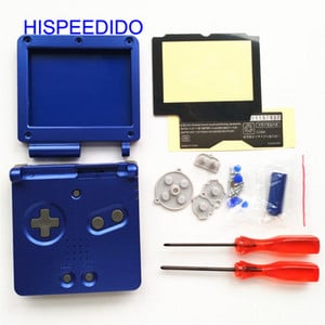 HISPEEDIDO Set complet de piese de reparare a capacului carcasei pentru carcasa Nintendo GBA SP pentru butoane pentru șurubelniță Gameboy Advance SP Shell