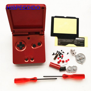 HISPEEDIDO Set complet de piese de reparare a capacului carcasei pentru carcasa Nintendo GBA SP pentru butoane pentru șurubelniță Gameboy Advance SP Shell
