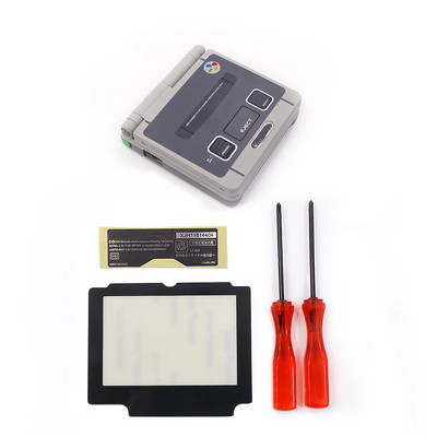 HISPEEDIDO Set complet de piese de reparare a capacului carcasei pentru carcasa Nintendo GBA SP pentru butoane pentru șurubelniță Gameboy Advance SP Shell