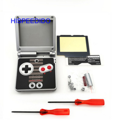 HISPEEDIDO Set complet de piese de reparare a capacului carcasei pentru carcasa Nintendo GBA SP pentru butoane pentru șurubelniță Gameboy Advance SP Shell