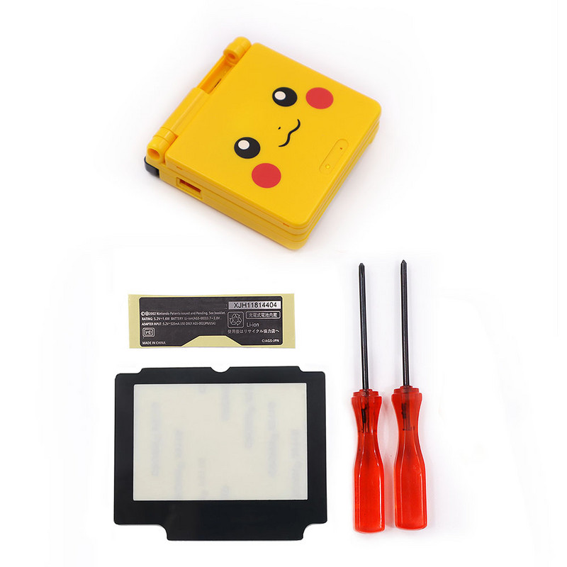 HISPEEDIDO Set complet de piese de reparare a capacului carcasei pentru carcasa Nintendo GBA SP pentru butoane pentru șurubelniță Gameboy Advance SP Shell