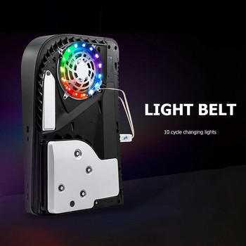RGB LED пръстеновидна лента за светлинна лента за игрова конзола PS5 8-цветна светлинна лента за пикап с дистанционно управление за Sony PS5 Host