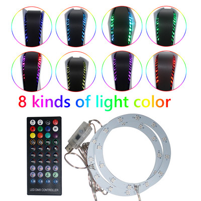 RGB LED Ring Strip Svjetla za PS5 igraću konzolu Svjetlosna traka 8 boja Pickup Svjetlosna traka s daljinskim upravljačem za Sony PS5 Host