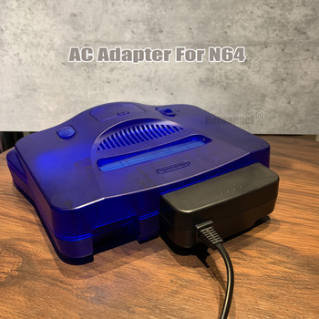 Τροφοδοτικό ρεύματος προσαρμογέα εναλλασσόμενου ρεύματος ΕΕ/ΗΠΑ για κονσόλα N64 για αξεσουάρ παιχνιδιών Nintend NES N64 Ρυθμιστής ΕΕ Φόρτιση καλωδίου τροφοδοσίας
