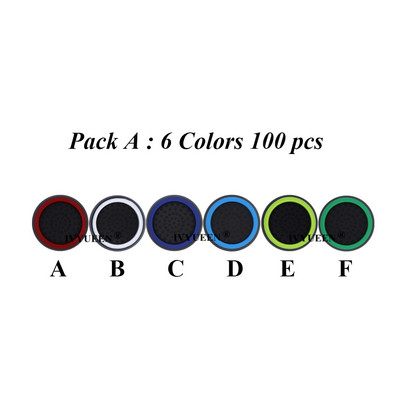 IVYUEEN 100 PCS PlayStation 5 4 PS5 PS4 kontroller Joystick Analog Thumb Stick Grip Thumbstick Cap Cover Xbox One 360 konzolhoz