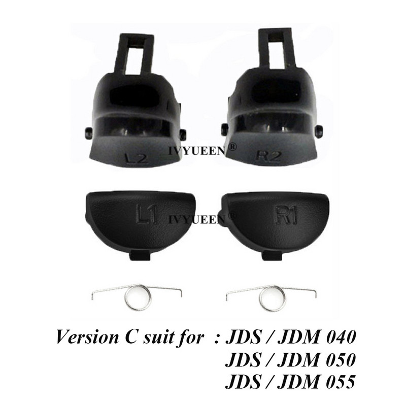 IVYUEEN pentru controler Dualshock 4 PS4 Pro Slim R2 L2 Butoane pentru PlayStation PS 4 Gamepad L1 R1 JDS JDM 055 050 040 030 011 001