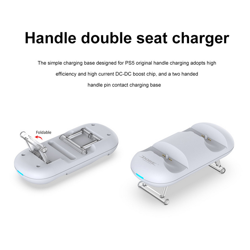 Încărcător pentru controler wireless PS5 tip C USB suport de încărcare rapidă dublu pentru Sony PlayStation 5 Joystick Gamepad Accesorii