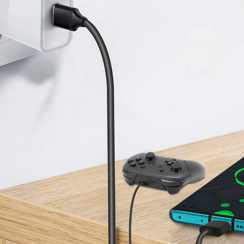 Besegad 2 u 1 300cm USB Type-C kabel za brzo punjenje s 5V 2A adapterom za PS5 Xbox Series NS Pro Gamepad Nintendo Switch Lite