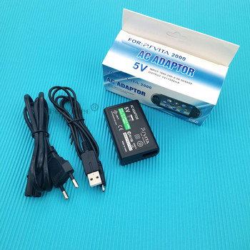5V променливотоков адаптер USB кабел за зареждане Кабел Адаптер за зарядно за игрова конзола за Sony PS Vita PSV 2000 Домашно зарядно устройство Захранване UK/EU/US Plug