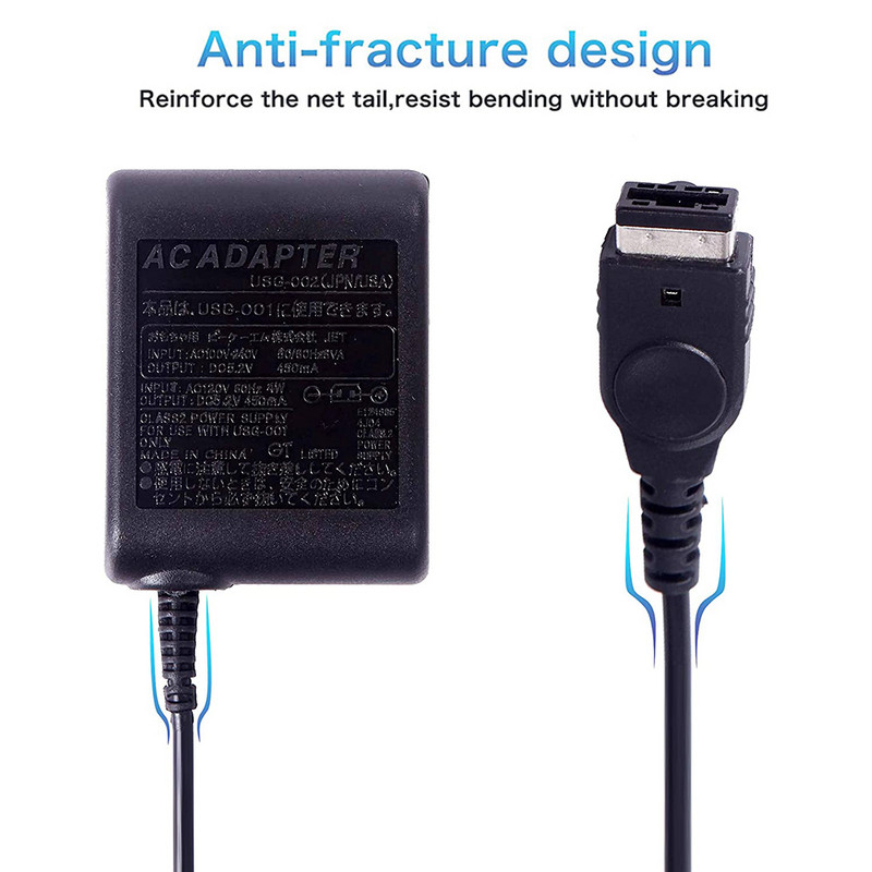 Încărcător de călătorie cu priză UE/SUA pentru Nintendo DS Game Boy Advance GBA SP NTR-002 Adaptor de perete sursă de curent alternativ Accesorii pentru consola de jocuri
