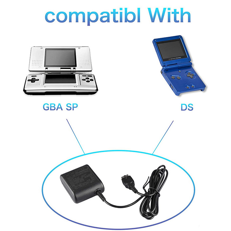 Încărcător de călătorie cu priză UE/SUA pentru Nintendo DS Game Boy Advance GBA SP NTR-002 Adaptor de perete sursă de curent alternativ Accesorii pentru consola de jocuri