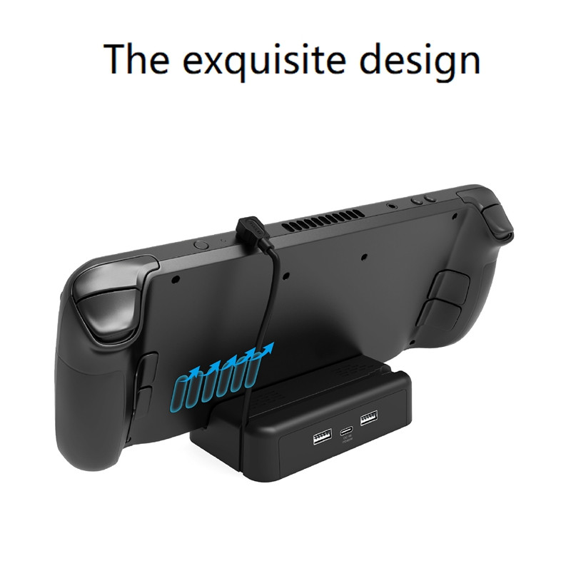 „Steam Deck“ greito įkrovimo pagrindo televizoriaus pagrindo stovas su neslystančiu silikoniniu padėklu „Steamdeck“ žaidimų konsolei