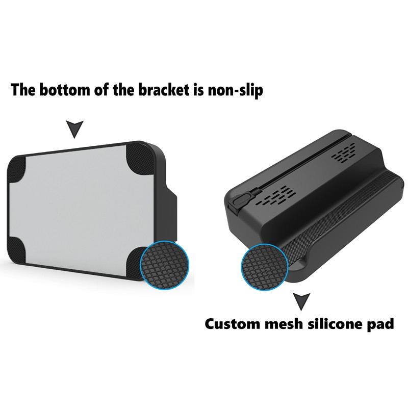 „Steam Deck“ greito įkrovimo pagrindo televizoriaus pagrindo stovas su neslystančiu silikoniniu padėklu „Steamdeck“ žaidimų konsolei